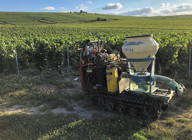 Poudrage - Travaux mécaniques vignes